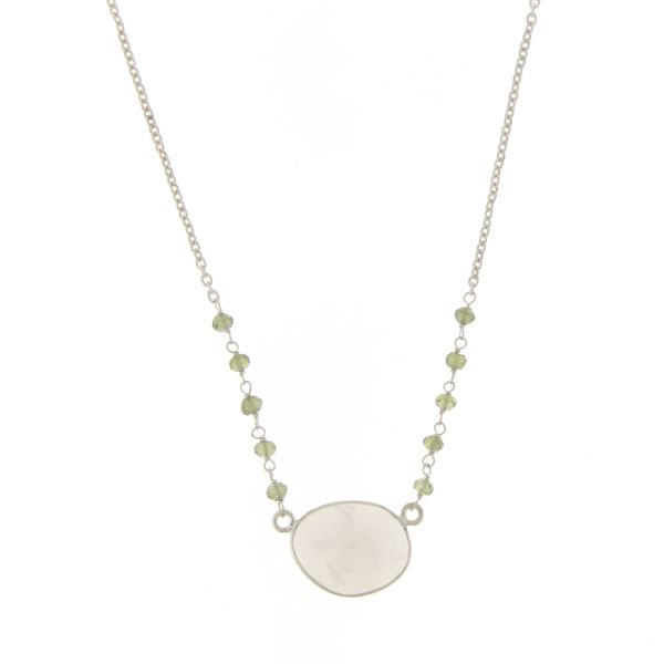 Moonstone and Peridot Chain model N5-005